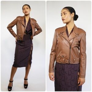 New! Rebecca Minkoff Jeff Moto Vegan Leather Jacket✨ Medium NWT!